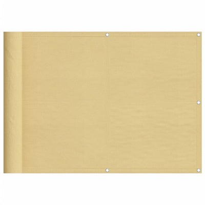 Parvekesuoja hiekka 75x300 cm 100% polyesteri Oxford kangas
