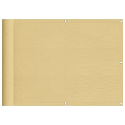 Parvekesuoja hiekka 75x500 cm 100% Oxford polyesteri