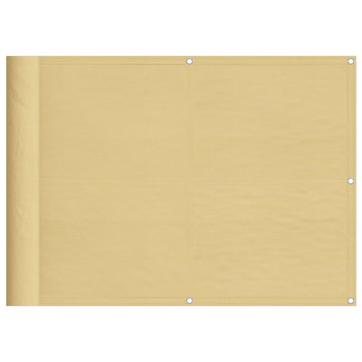 Parvekesuoja hiekka 75x600 cm 100% Oxford polyesteri