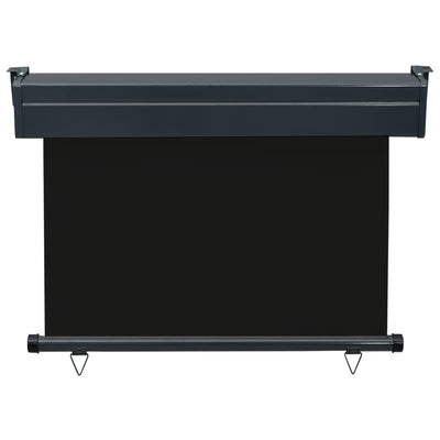 Parvekkeen sivumarkiisi 105x250 cm musta