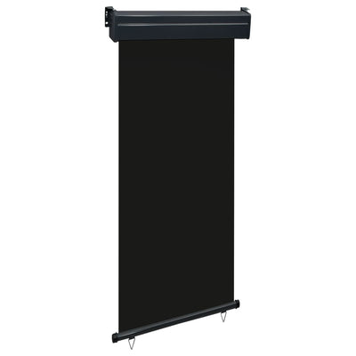 Parvekkeen sivumarkiisi 105x250 cm musta