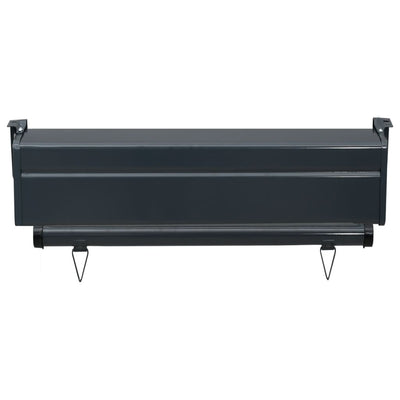 Parvekkeen sivumarkiisi 65x250 cm harmaa