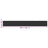 Parvekkeen Suoja HDPE 75x600 cm Antrasiitti