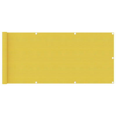Parvekkeen suoja keltainen 75x400 cm HDPE