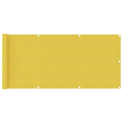Parvekkeen suoja keltainen 75x500 cm HDPE