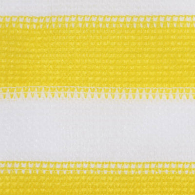 Parvekkeen suoja keltainen ja valkoinen 120x600 cm HDPE