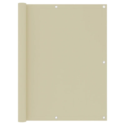Parvekkeen suoja kerma 120x600 cm Oxford kangas