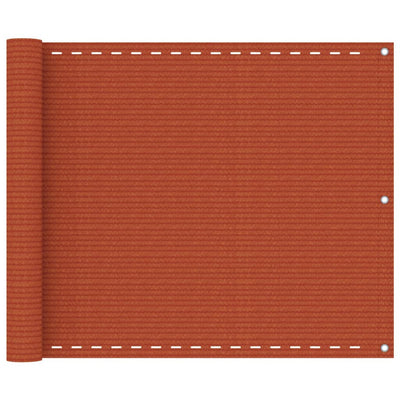 Parvekkeen suoja oranssi 75x300 cm HDPE