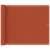 Parvekkeen suoja oranssi 75x400 cm HDPE