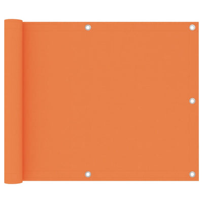 Parvekkeen suoja oranssi 75x500 cm Oxford kangas