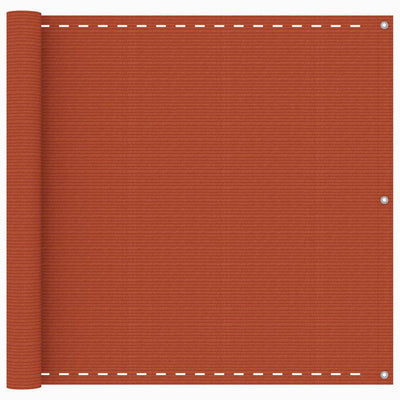 Parvekkeen suoja oranssi 90x400 cm HDPE