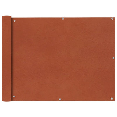 Parvekkeen Suoja Oxford Kangas 90x400 cm Terrakotta