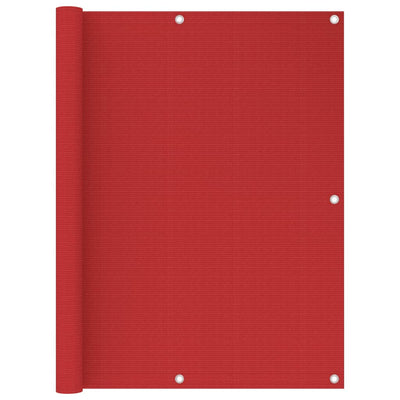 Parvekkeen suoja punainen 120x300 cm HDPE