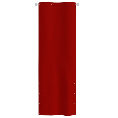 Parvekkeen suoja punainen 80x240 cm Oxford kangas