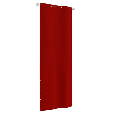 Parvekkeen suoja punainen 80x240 cm Oxford kangas
