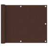 Parvekkeen suoja ruskea 75x400 cm Oxford kangas