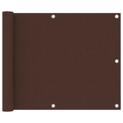 Parvekkeen suoja ruskea 75x400 cm Oxford kangas