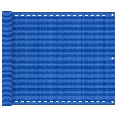 Parvekkeen suoja sininen 75x400 cm HDPE