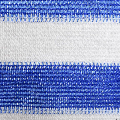 Parvekkeen suoja sininen ja valkoinen 120x400 cm HDPE