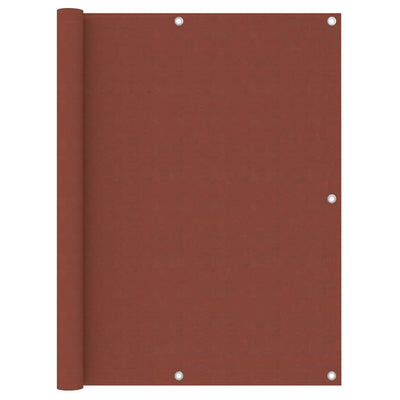 Parvekkeen suoja terrakotta 120x500 cm Oxford kangas