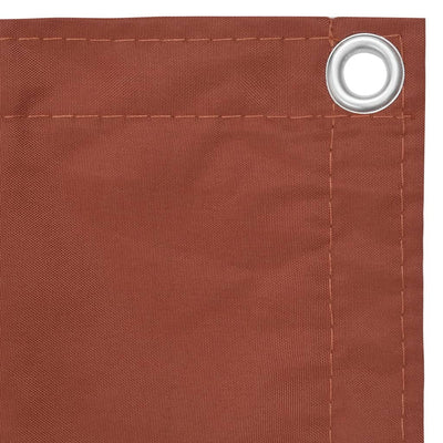 Parvekkeen suoja terrakotta 120x600 cm Oxford kangas