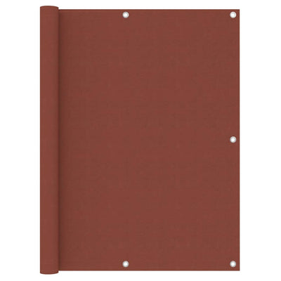 Parvekkeen suoja terrakotta 120x600 cm Oxford kangas