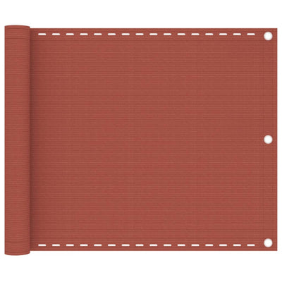 Parvekkeen suoja terrakotta 75x300 cm HDPE