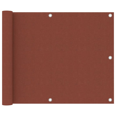 Parvekkeen suoja terrakotta 75x300 cm Oxford kangas