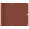 Parvekkeen suoja terrakotta 75x500 cm Oxford kangas