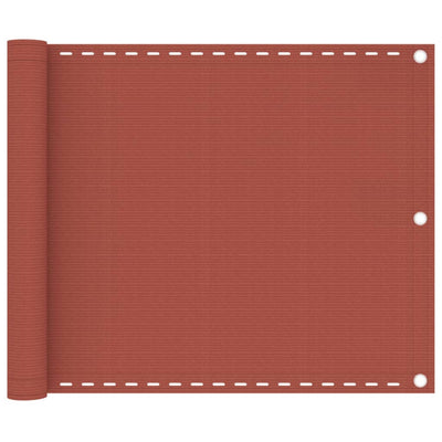 Parvekkeen suoja terrakotta 75x600 cm HDPE