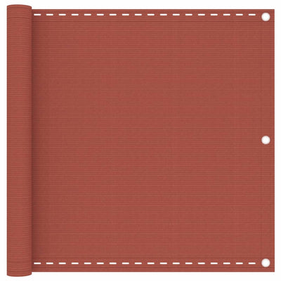 Parvekkeen suoja terrakotta 90x300 cm HDPE