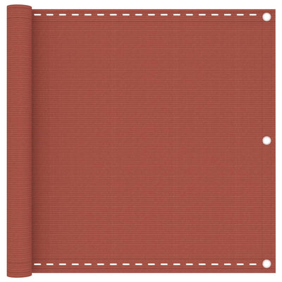 Parvekkeen suoja terrakotta 90x400 cm HDPE