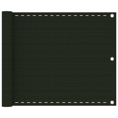Parvekkeen suoja tummanvihreä 75x600 cm HDPE