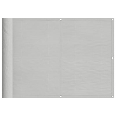 Parvekkeen suoja vaaleanharmaa 75x400 cm 100% Oxford polyesteri