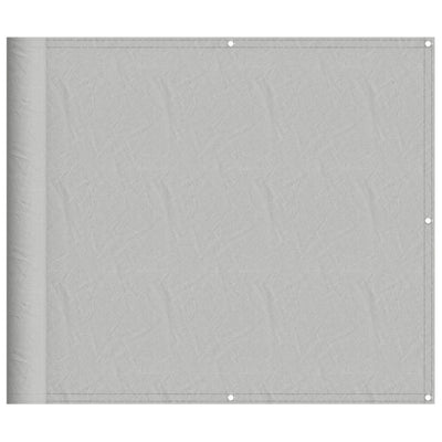 Parvekkeen suoja vaaleanharmaa 90x400 cm 100% Oxford polyesteri
