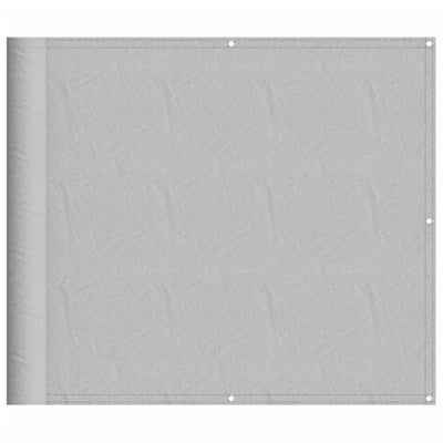 Parvekkeen suoja vaaleanharmaa 90x500 cm 100% Oxford polyesteri
