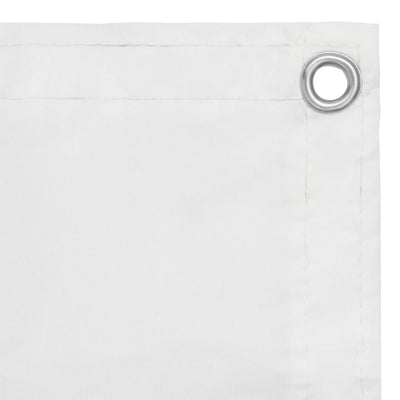 Parvekkeen suoja valkoinen 120x500 cm Oxford kangas