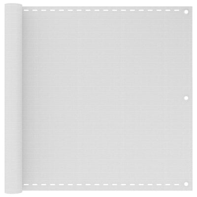 Parvekkeen suoja valkoinen 90x500 cm HDPE