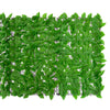 Parvekkeen suoja vihreillä lehdillä 200x100 cm