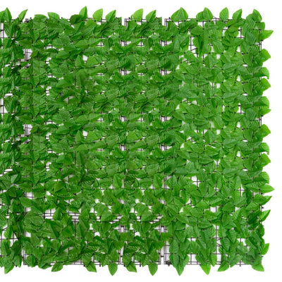 Parvekkeen suoja vihreillä lehdillä 200x150 cm