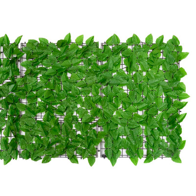 Parvekkeen suoja vihreillä lehdillä 200x75 cm