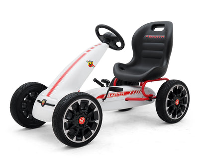 Polkutraktori, Abarth-mallinen, valkoinen.