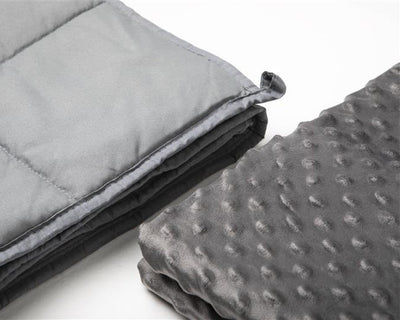 Peitotsdeken 7KG + Velvet Hoes Antrasiitti - Vuodevaatteet