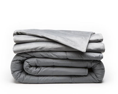 Peitotsdeken 7KG + Velvet Hoes Antrasiitti - Vuodevaatteet