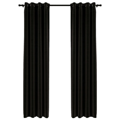 Pellavamaiset pimennysverhot 2 kpl antrasiitti 140x225 cm
