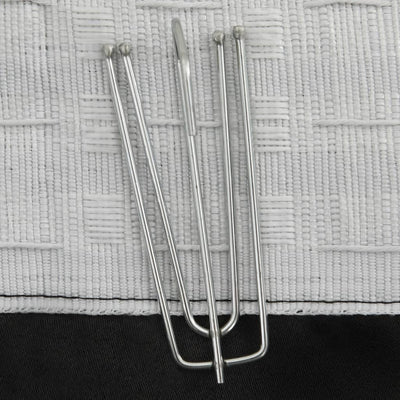 Pellavamaiset pimennysverhot koukuilla 2 kpl musta 140x175 cm