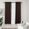 Pellavamaiset pimennysverhot renkailla 2kpl rusk/harm 140x175cm