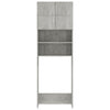 Pesukonekaappi betonin harmaa 64x25,5x190 cm tekninen puu