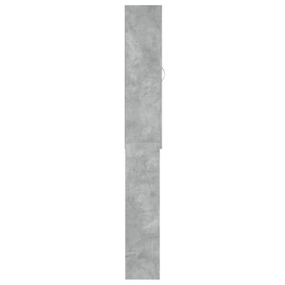 Pesukonekaappi betoninharmaa 64x25,5x190 cm