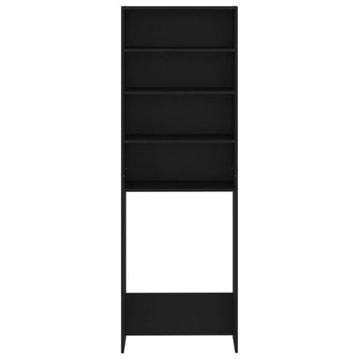 Pesukonekaappi musta 64x24x190 cm